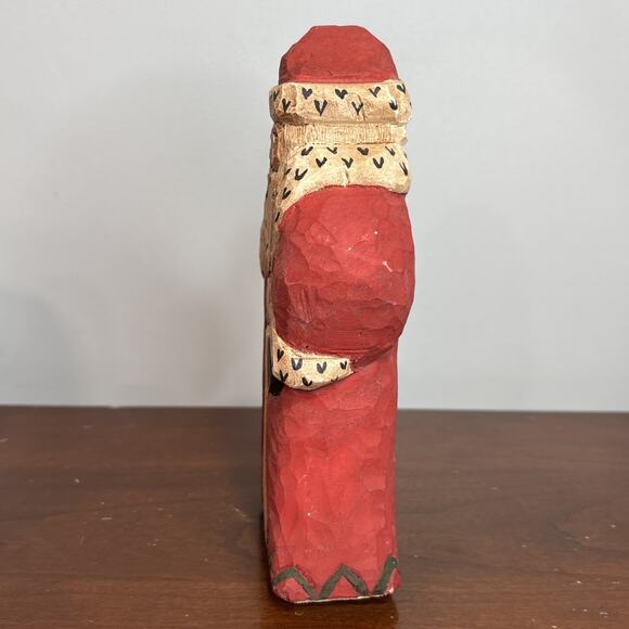 Old World Santa Sven Claus Norway By Lancy Smith Hand Carved Folk Art - Picture 2 of 8